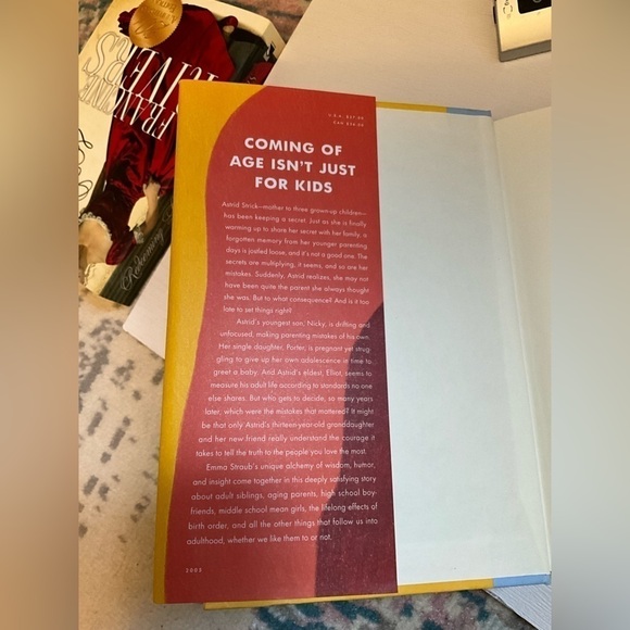 All Adults Here a Novel by Emma Straub Hard Cover Book - Picture 3 of 3